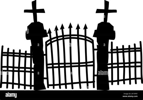 Cemetery Entrance Stock Vector Images Alamy