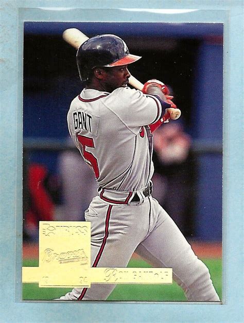 RON GANT 1994 Donruss Special Effects 34 Braves Comb