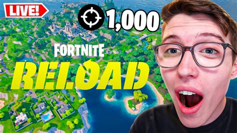 LIVE BREAKING FORTNITE RELOAD KILL RECORD YouTube