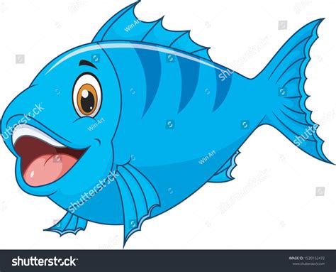 Happy Fish Cartoon Photos And Images Shutterstock