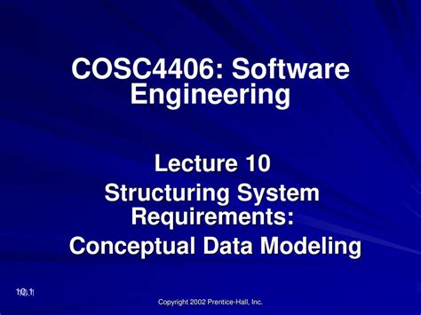 Lecture Structuring System Requirements Conceptual Data Modeling