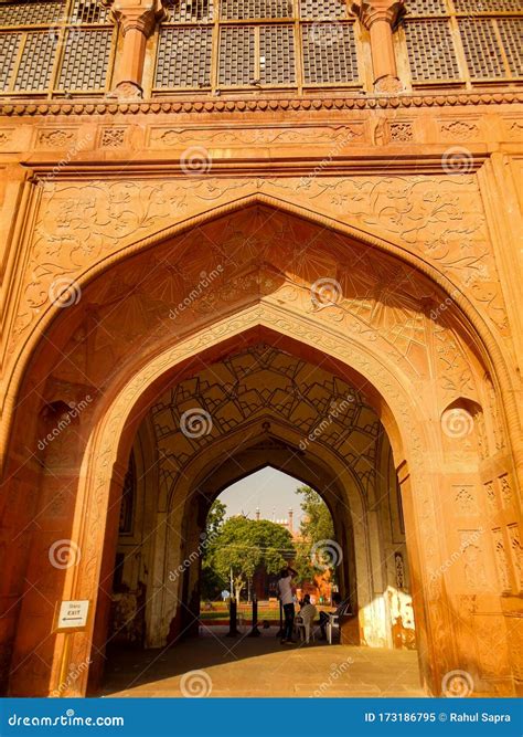 Colourful Old Architecture Inside Red Fort in Delhi India during Day ...