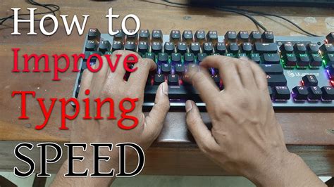 How To Improve Typing Speed Youtube