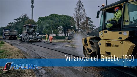 Villanova Del Ghebbo Ro Ripristino Stradale Strade Comunali Youtube