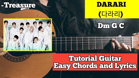 Tutorial Guitar Treasure 다라리 DARARI easy chords and lyrics