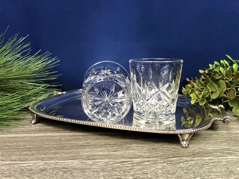 Heavy Crystal Glasses Bourbon Scotch Whiskey Glasses Set Of 2 Etsy