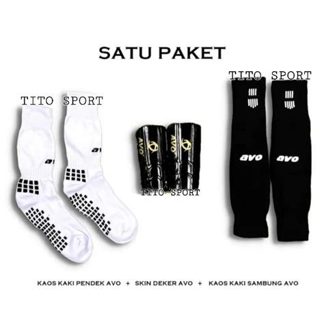 Jual Satu Set Kaos Kaki Sambung Deker Lakop Embos Pelindung Tulang Kering Dan Bawahan Antilslip