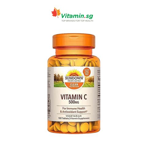 Sundown Naturals Vitamin C 500mg 100 Tabs Vitamin Sg