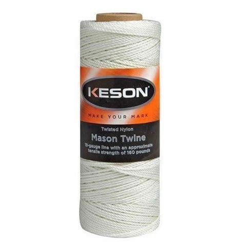 Keson Wb White Braided Nylon Ft Twine Xpert Survey Equipment