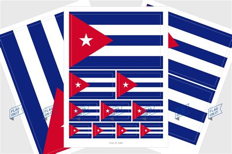 Etiqueta Engomada De La Bandera De Cuba Vinilo Resistente A Etsy