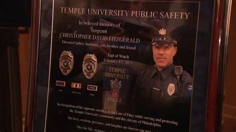 Fallen Temple University Police Sergeant Christopher Fitzgerald Honored