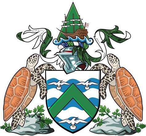 File Coat Of Arms Of Ascension Island Svg Wikimedia Commons Saint