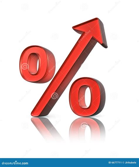 Percent increase stock illustration. Illustration of economy - 6677711