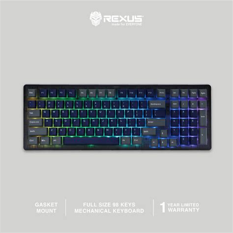 Jual Rexus Daxa M100X Ultimate Wireless RGB Mechanical Keyboard