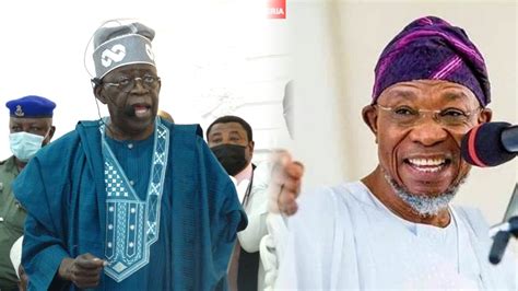 Rauf Aregbesola Is An Ingrate Bola Ahmed Tinubu Replied Aregbesola