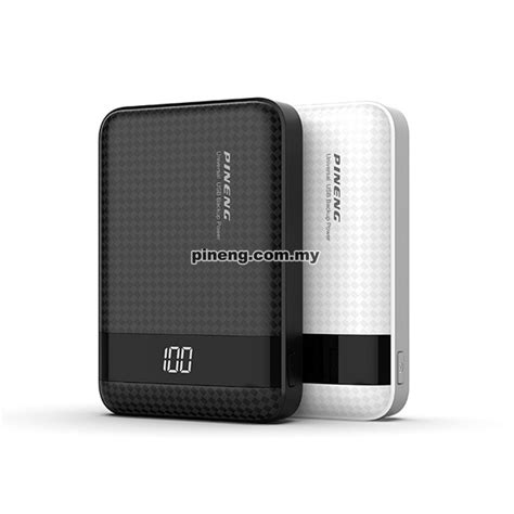 Pineng Pn Mah Lithium Polymer Power Bank Black