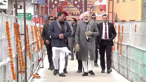 Uttarakhand Cm Pushkar Singh Dhami And Pm Modi S Striking Chemistry