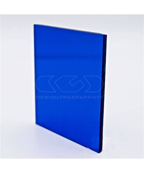 Plancha Metacrilato Azul Transparente L Minas Cm X