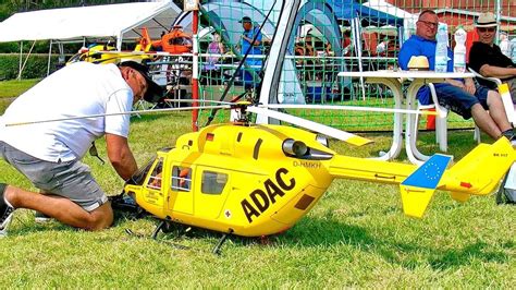 Wow Amazing Big Rc Bk Adac Scale Model Electric Helicopter