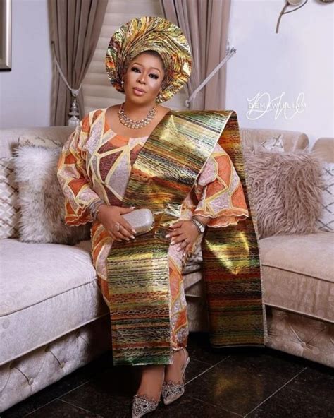 Trendy Style Of Aso Oke For Yoruba Traditional Wedding