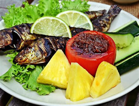 Ikan Sardin Panggang Asam Jawa Cicah Sambal Belacan Tumis Swesias