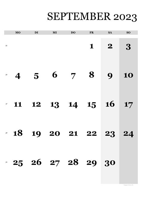 Kalender September 2024 Zum Ausdrucken Pdf Xls Png