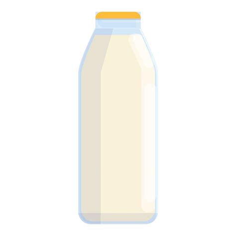 Milk Glass Bottle Icon Cartoon Style 14383806 Vector Art At Vecteezy