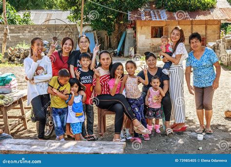 Indonesian Family Riding On A Scooter Against Indonesia National Flags In Bali Indonesia ...