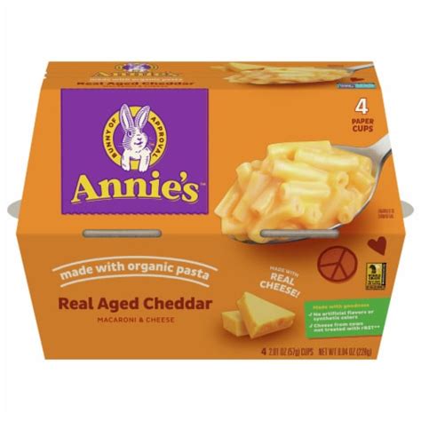 Annies Homegrown Pasta Mac Cheese Aged Cheddar 8 04 Oz Case Of 6 8