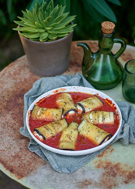 Rouleaux d aubergine à la ricotta sauce tomate Facile