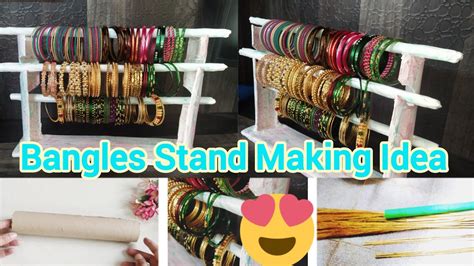 How To Make Bangles Stand At Home Bangles Organizer Best Out Of