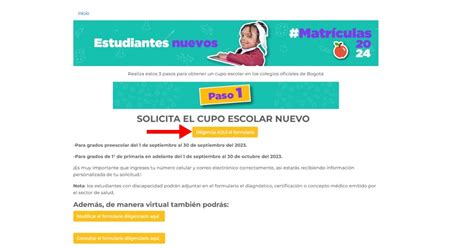 Pasos Para Solicitar Un Cupo Escolar Para En Colegios De Bogot