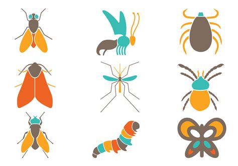 Colorful Insect Vector Pack Vector Art At Vecteezy