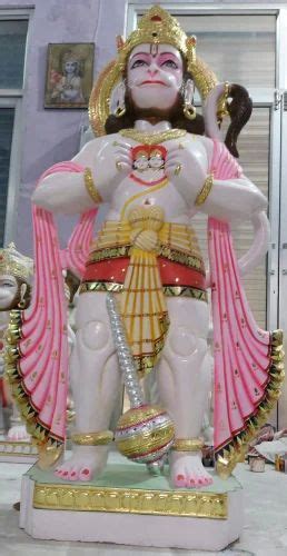 4 Feet Marble Hanuman Statue Packaging Type Wooden Box INR 51 000