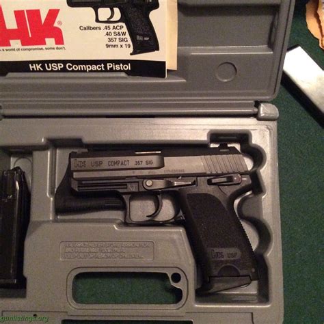 Pistols Hk Usp Compact 357 Sig Nice Used Gun