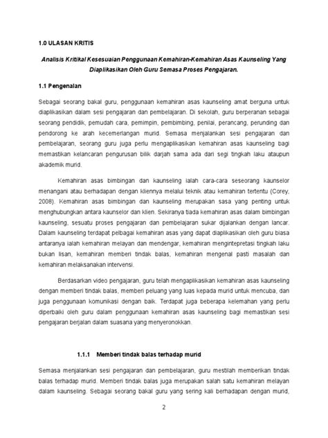 Pdf Analisis Kritikal Kesesuaian Penggunaan Kemahiran Kemahiran Asas