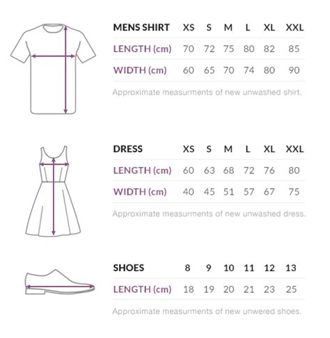 Matalan Size Chart A Visual Reference Of Charts Chart Master