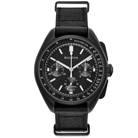 Bulova Special Edition Lunar Pilot Chronograph Black Dial 98A186 Reloj