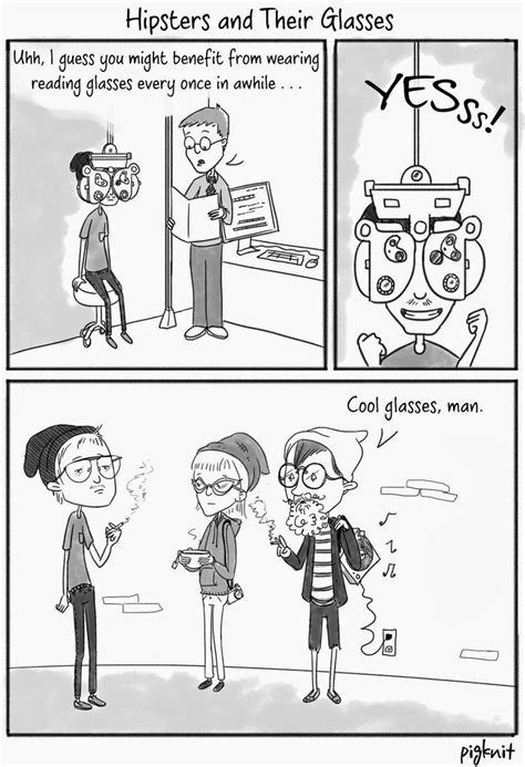 Hipsters And Their Glasses Hipster Comics Webcomic