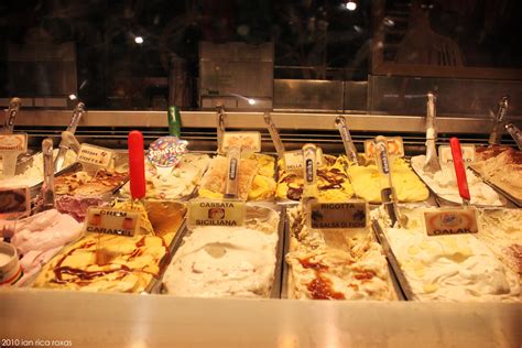 Gelati Gelateria Della Palma 100 Flavors Of Gelato Via D Flickr