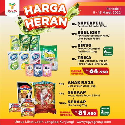 Katalog TOSERBA YOGYA WEEKEND Promo HARGA HERAN Periode 11 13 Maret