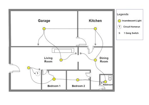 Efficient Lighting Layout Plan