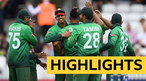 Cricket World Cup Highlights Bangladesh Beat West Indies Bbc Sport