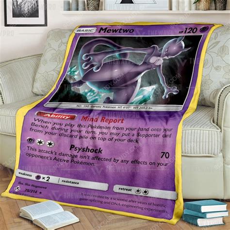 Mewtwo Evolutions Pokemon Blanket Hot Sale 2024