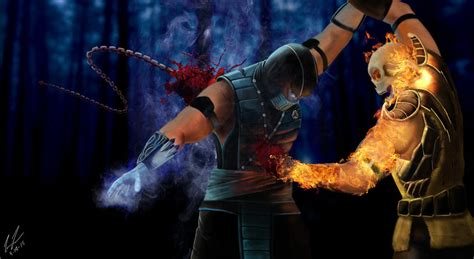 Scorpion Vs. Sub Zero by IGTorres-Art on DeviantArt