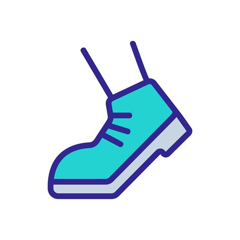 working foot when walking icon vector outline illustration 9726363 ...