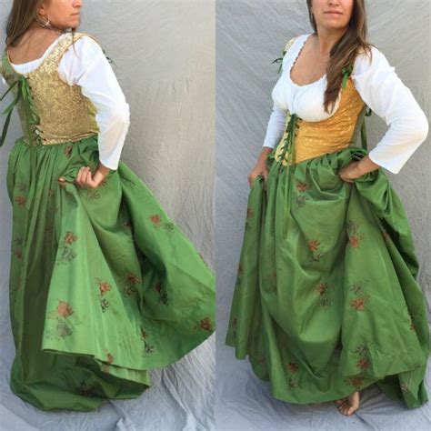 Underbust Renaissance Festival Wench Corset Bodice Color With Straps