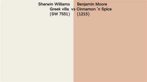 Sherwin Williams Greek Villa Sw Vs Benjamin Moore Cinnamon N