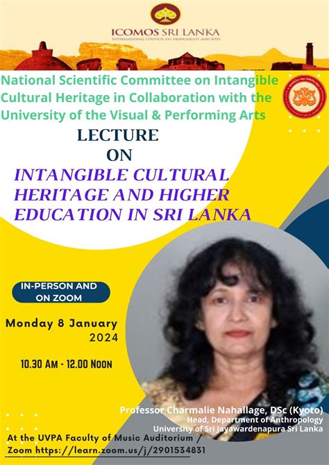 Intangible Cultural Heritage And Higher Education In Sri Lanka Icomos