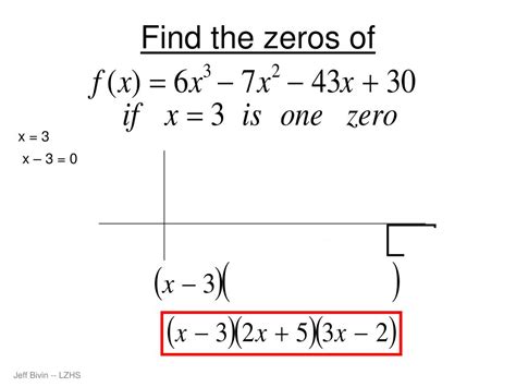 Ppt Finding Zeros Of Polynomials Powerpoint Presentation Free